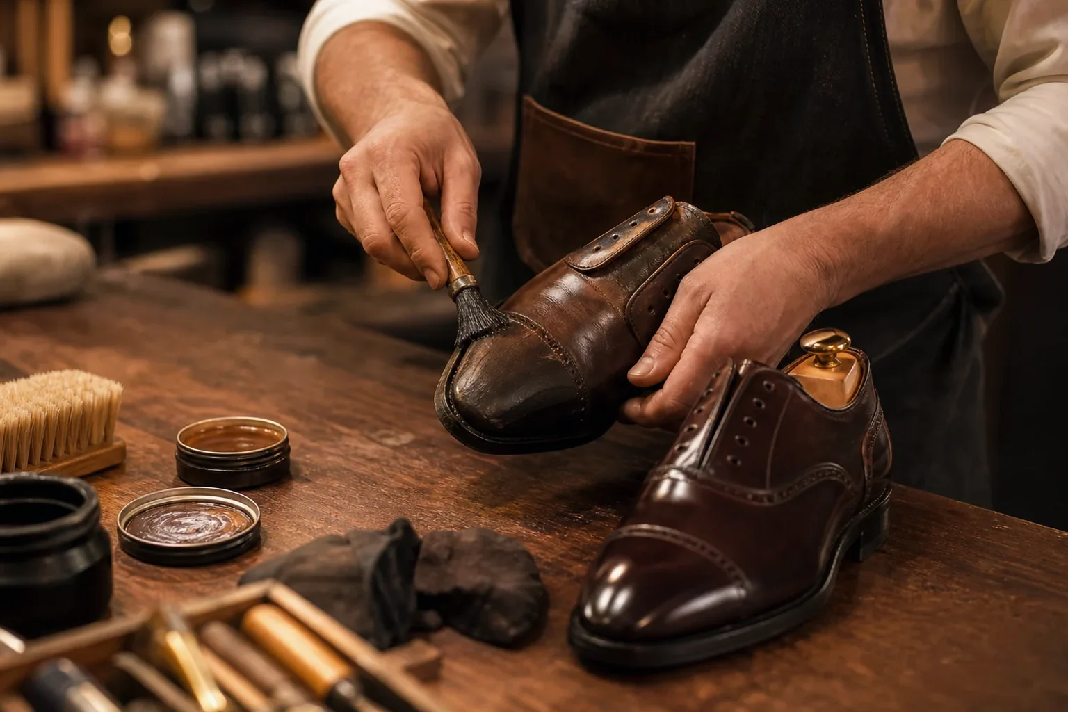 Reforma de sapatos sociais em Parnamirim